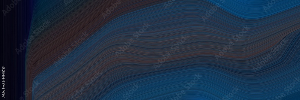Poster elegant moving canvas with very dark blue, black and teal green colors. fluid curved flowing waves a