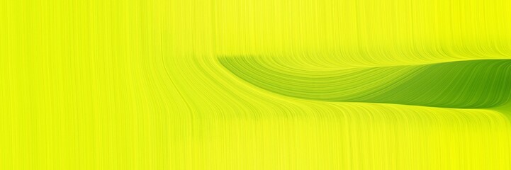 elegant artistic card design with yellow, dark green and yellow green colors. fluid curved flowing waves and curves