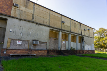 Fototapeta na wymiar Old abandoned warehouse