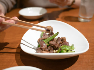 砂ずり　砂ずりの料理