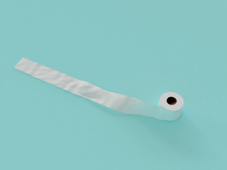 Tissue Leaf white flying render 3d