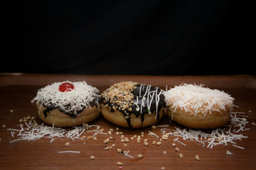 Donuts with Cheese Peanut Topping