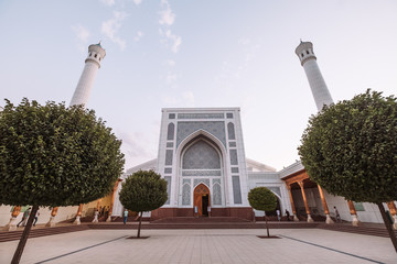 Uzbekistan Tashkent. Inside the courtyard of the eastern mosque.