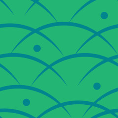 Seamless Japanese pattern representing dew and turf