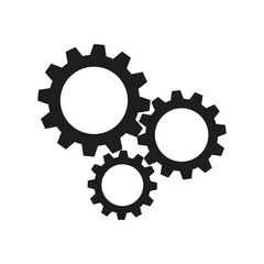 Gear Vector Icon. Continuous running gear Concept of organizational movement.