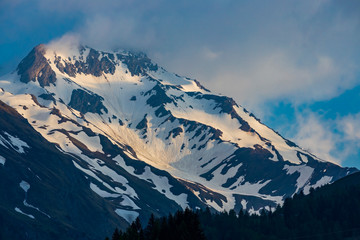 Sunrice in High Tauern, East Tyrol, Austria