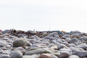 stones on the beach, stenshuvud beach Skåne