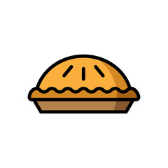 pie - food icon vector design template