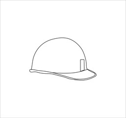 bricklayer's helmet. illustration for web and mobile design.