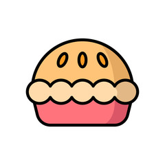pie - food icon vector design template