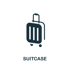 Suitcase icon. Simple illustration from vacation collection. Creative Suitcase icon for web design, templates, infographics and more