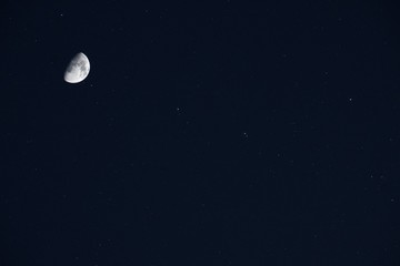 Moon in the sky