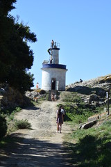small lighthouse at islas cies