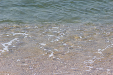 Fototapeta na wymiar sea waves on the beach