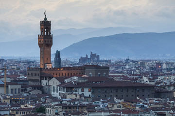 Fototapeta na wymiar Palazzo Vecchio in Florence, Italy.