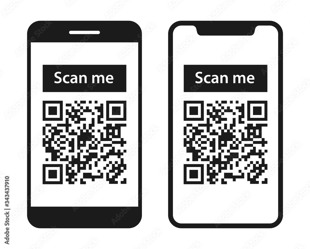 Poster qr code set. scan qr code icon. template scan me qr code for smartphone. qr code for mobile app, pay