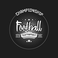 Fototapeta na wymiar Soccer logo design template
