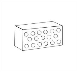 bricklayer brick. illustration for web and mobile design.