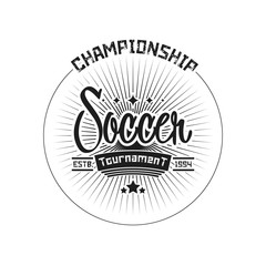 Soccer logo design template