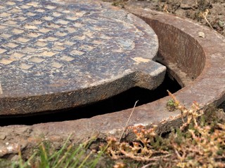 Open the pig-iron hatch  on the ground