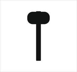 construction mason rubber mallet. illustration for web and mobile design.