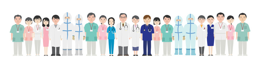 たくさんの医療従事者たち2