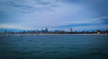 Obraz premium Melbourne city CBD skyline