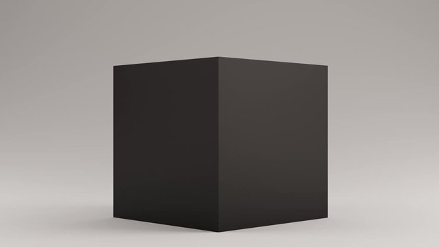 Black Cube 360 Turnaround 3d animation 3d illustration 3d render