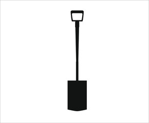 gardener shovel. illustration for web and mobile design.