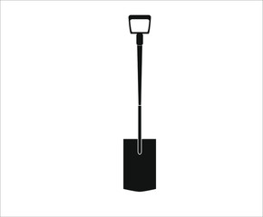 gardener shovel. illustration for web and mobile design.
