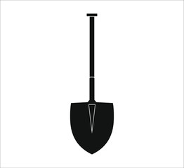 Masonry shovel. illustration for web and mobile design.