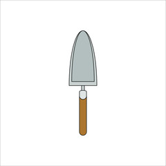 small gardening shovel. illustration for web and mobile design.