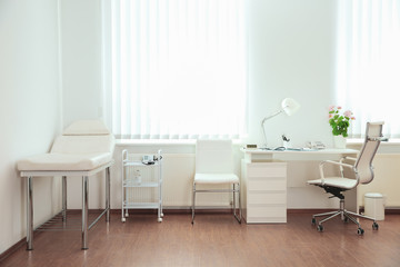 Interior of modern medical office. Doctor's workplace