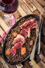 Petit salé aux lentilles  