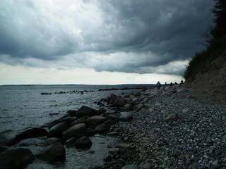 Unwetter am Strand von Rügen