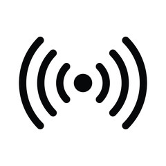 wi fi  - black vector icon. signal icon