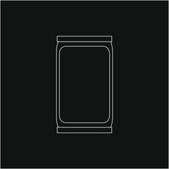 gardening cardboard bag. illustration for web and mobile design.