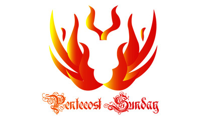 Pentecost Special Quote, Typography for print or use as poster, card, flyer or T Shirt 