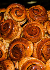 Traditional British pastry specialties for sale at the market