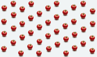 Lots of tomatoes perfectly folded. Patern and texture
