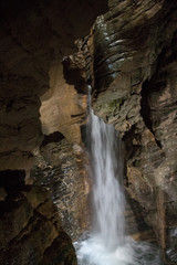 waterfall in the mountains