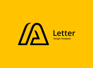 Letter A logo icon design template elements