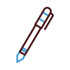 pen supply line style icon