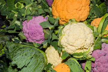 Local produce for sale displayed at the market.