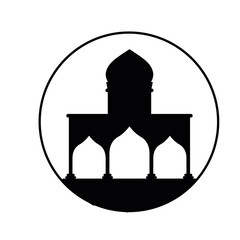 ramadan kareem monochrome mosque decoration