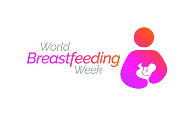 Vector illustration on the theme of World Breastfeeding week observed worldwide each year from 1st August to 7th.