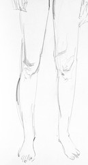 human's figure, pencil drawing illustration, sketch