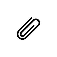 Obraz premium Paperclip icon, Paperclip sign and symbol vector design