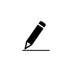 Write icon, Write sign and symbol vector design