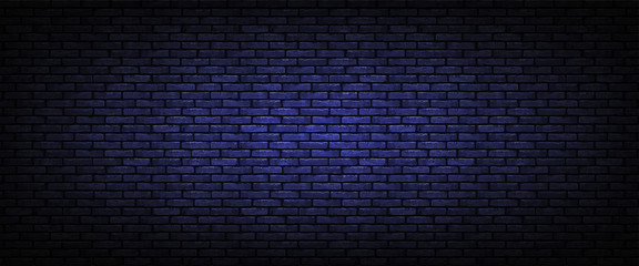 Brown brick wall background. Vector illustration